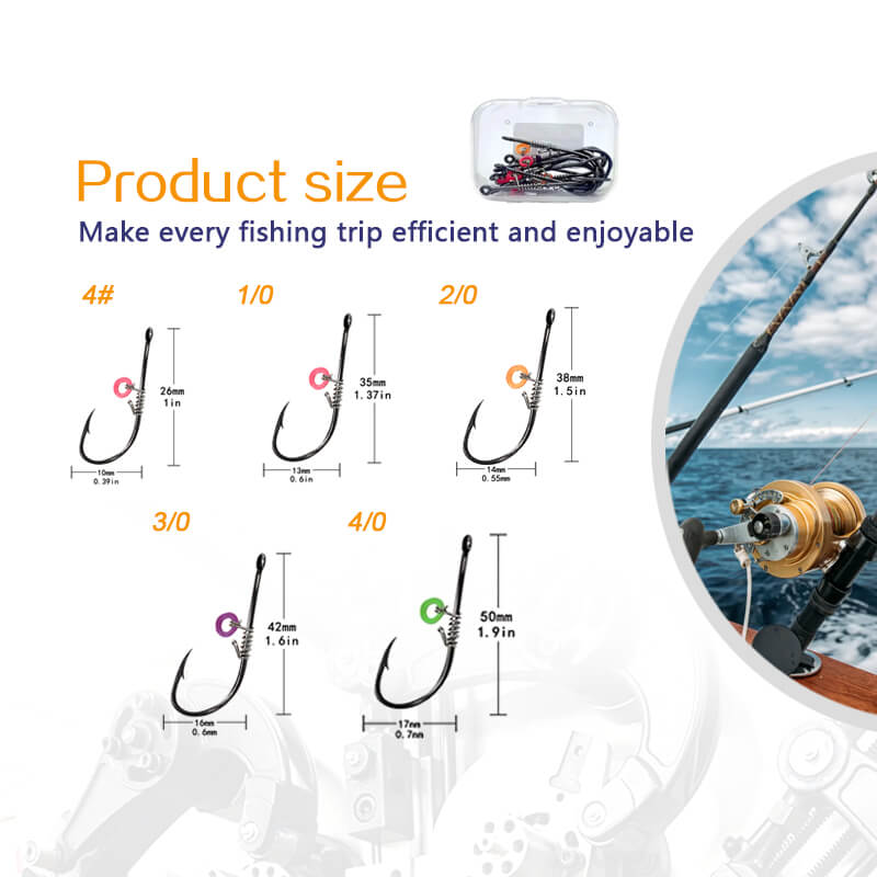 Shrimp Spring Hook,Fishing Hooks, Live Shrimp Hooks, CarbonSteel Barbed with Holes, Live Shrimp FixedHooks, Catfish Bass Fishing Hooks Set FishingGear Strong Barbed Hook