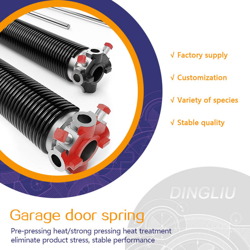 Customized garage door spring; universal stainless steel torsion spring for garage door; roller shutter spring; industrial door accessories.