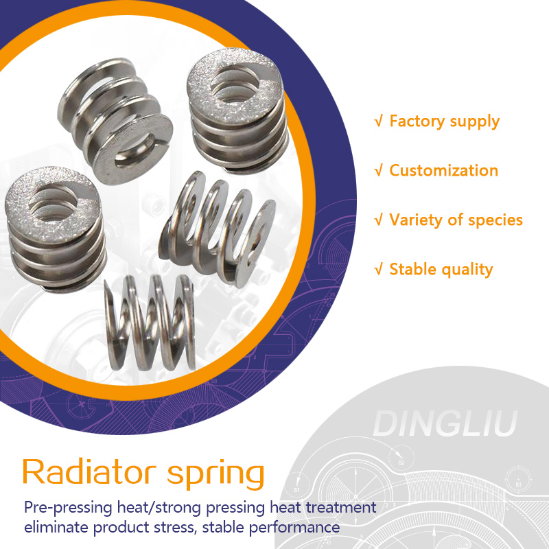 Valve mold flat wire compression spring customized high temperature and high hardness spring 65mn hardware flat wire compression rectangular compression spring