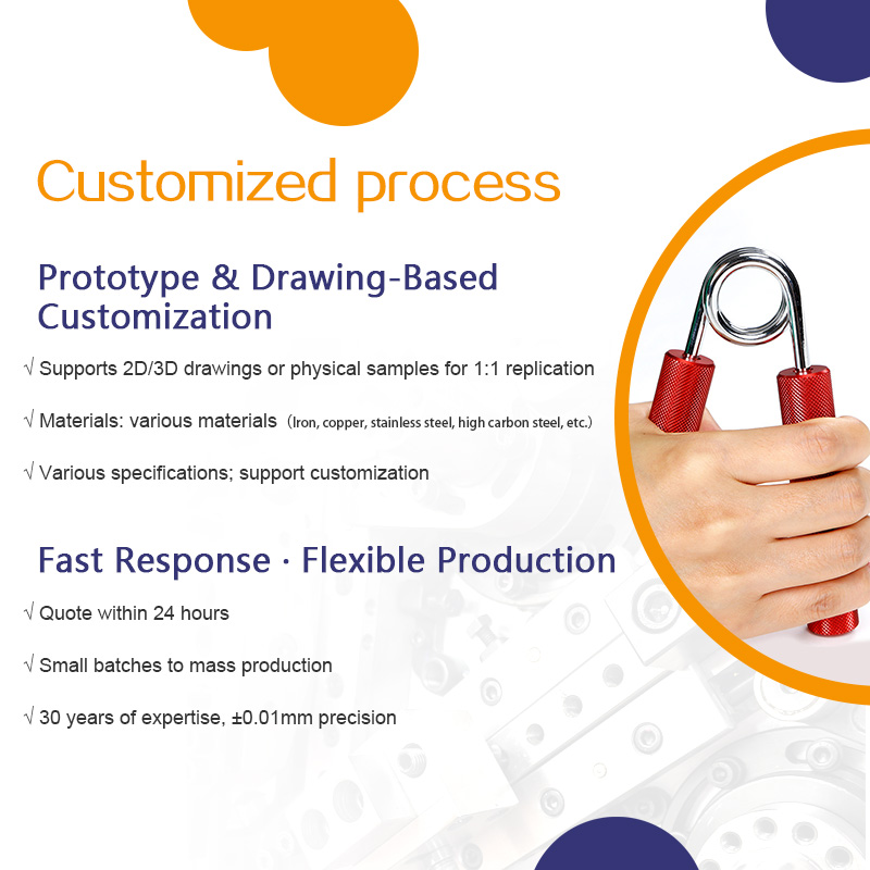 A-Type Aluminum Handle Aluminum Alloy Metal Gripper Hand Trainer Adjustable Arm Gripper