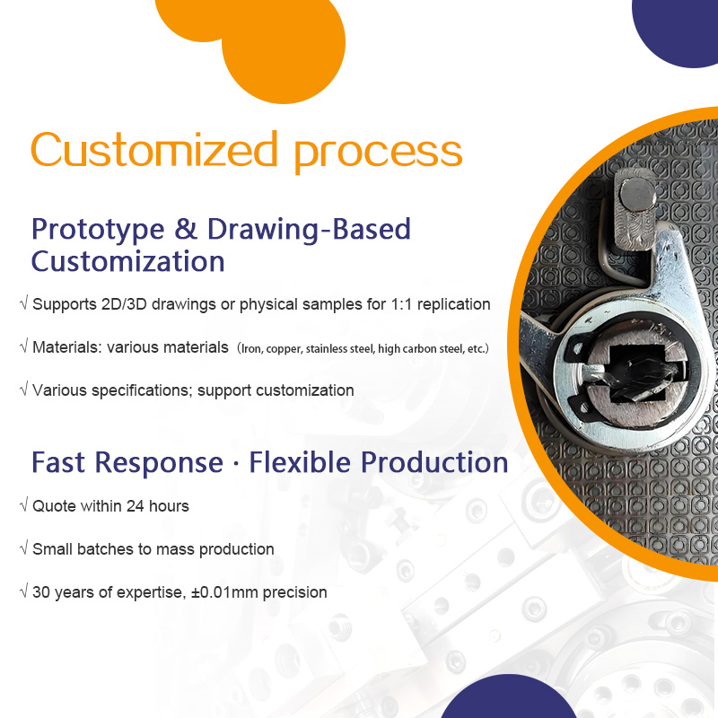 Door lock spring accessories universal household anti-theft door return spring bedroom door handle bathroom handle Hand torsion spring