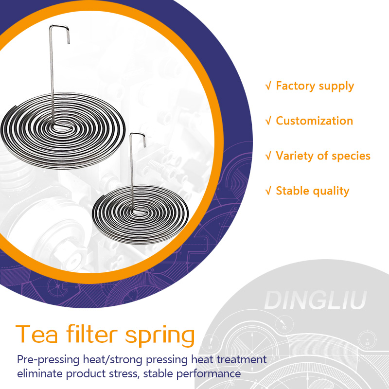 Customized Teapot Lid Spring Ceramic Teapot Tea Filter Spring 304 Stainless Steel Irregular Spring Processing
