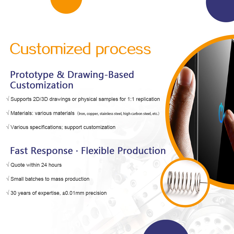 Induction Spring Hardware Accessories Touch Spring Touch Induction Spring Instrument Switch Spring Circuit Board Accessories