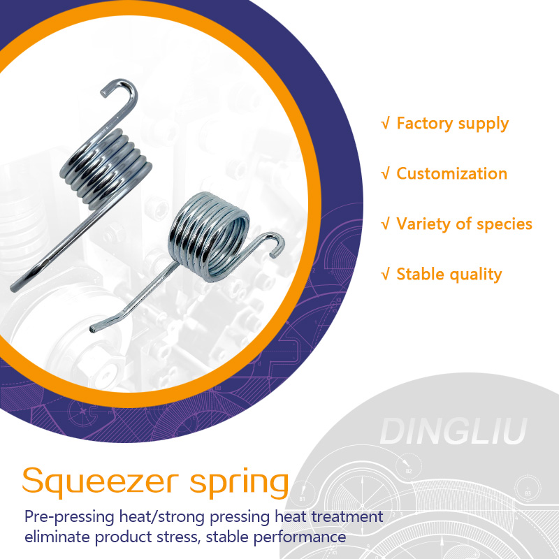 Squeezing cylinder spring cleaning cylinder non-standard customized torsion spring