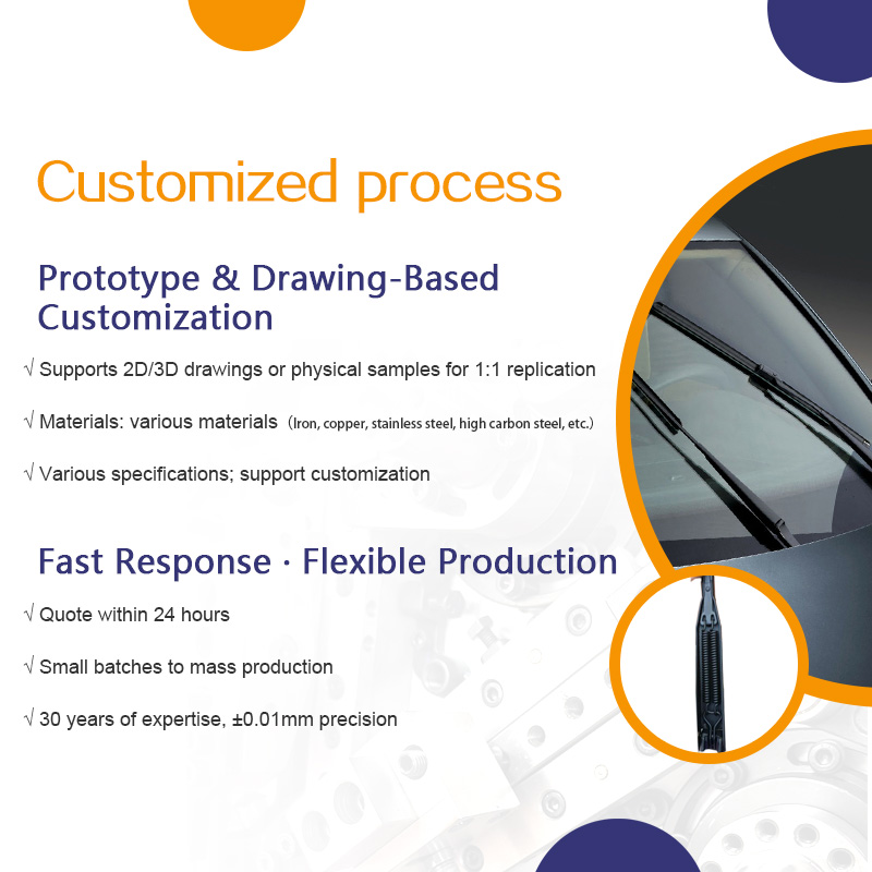 Pull spring car wiper arm accessories spring wiper arm tension spring