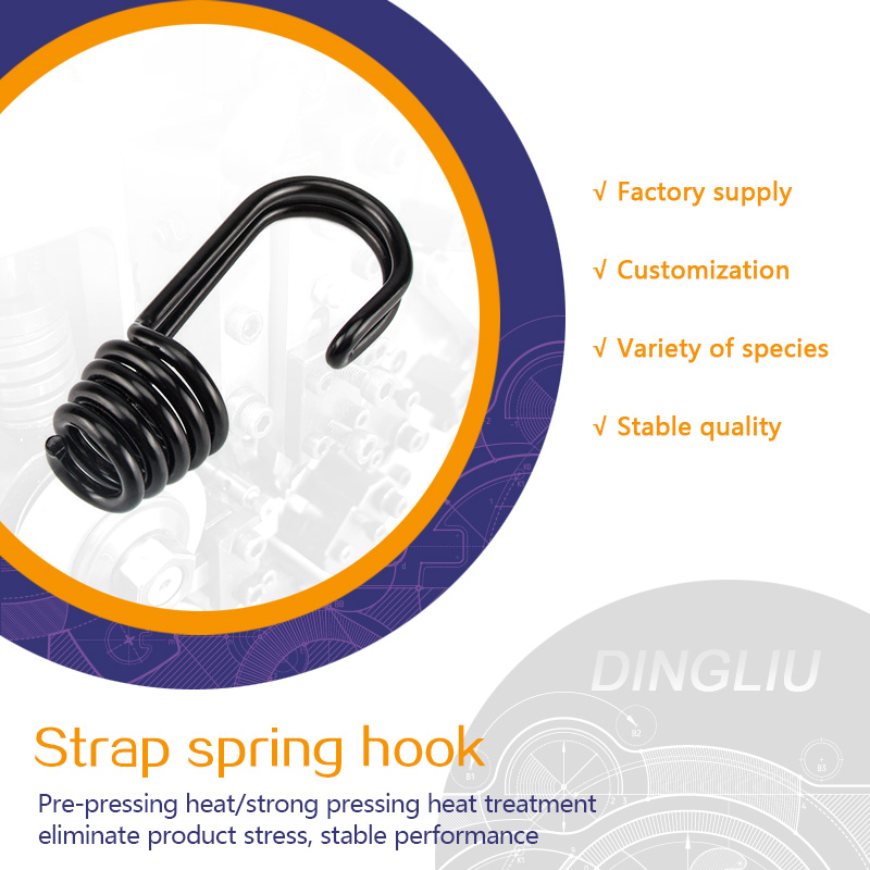 Bicycle hook, buckle, screw structure, wrought iron double hook, rope, seat tension hook, metal hook buckle