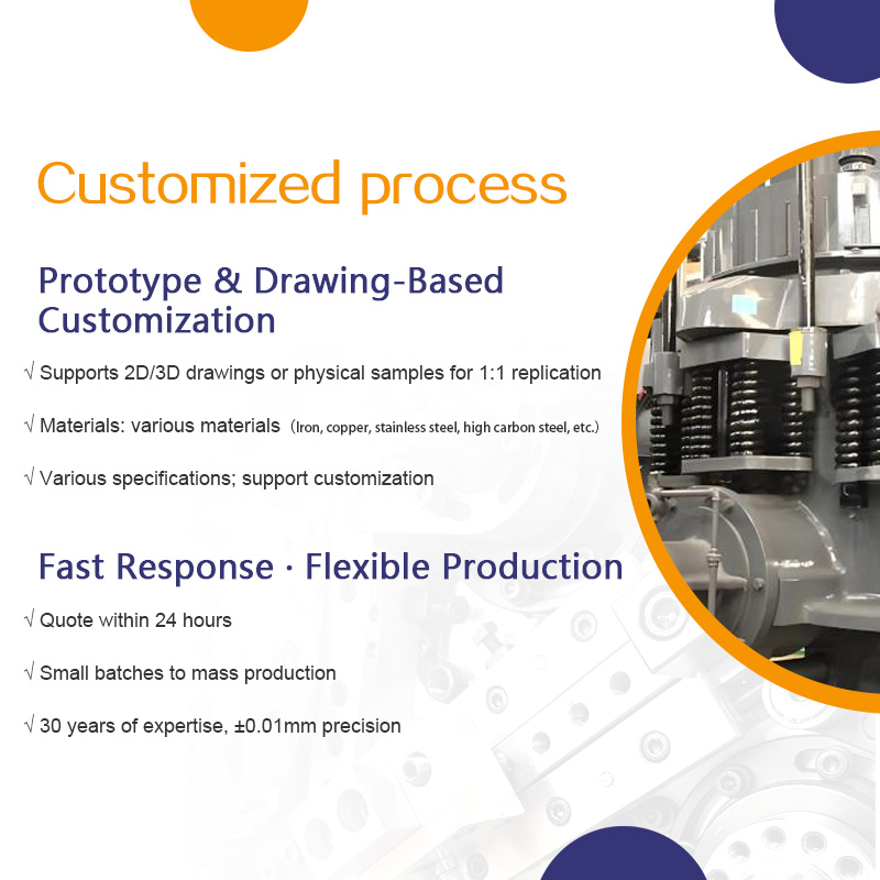 Customized large-diameter mechanical non-standard carbon steel tower springs, compression springs, stainless steel return springs, various specifications