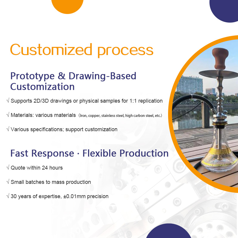 Arabic hookah tube spring accessories, color and material can be customized