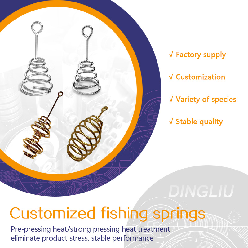 Explosion hook spring fishing gear accessories string hook fishing hook spring fishing accessories anti hanging bottom
