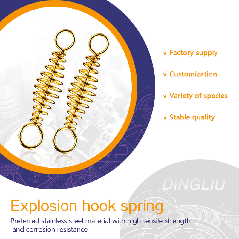 Explosion hook spring